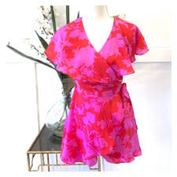 NEW DO + BE Floral Print Ruffle Front Romper with Semi Open Back, Size S… - Picture 3 of 12
